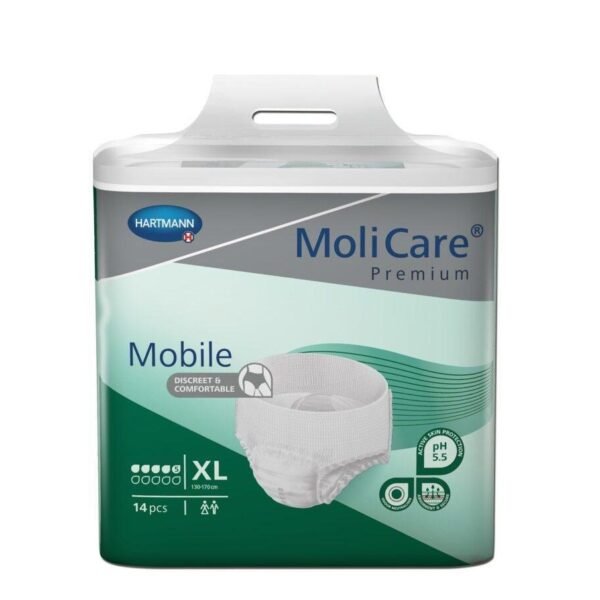 MoliCare Premium Mobile 5 Drops XL 14 Pieces – Discreet High Absorbency Adult Pull Up Pants