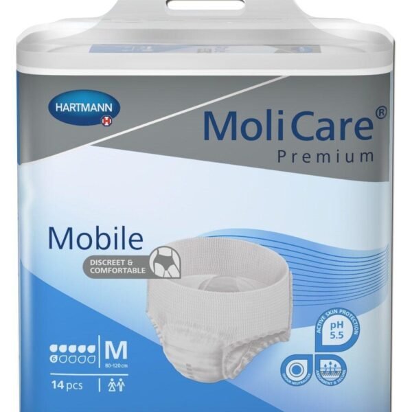 MoliCare Premium Mobile 6 Drops Medium 14 Pieces | Discreet Pull-Up Protection for Active Comfort