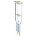 Days Aluminium Underarm Crutches, Youth, Adjustable Height 94-114cm, Pair