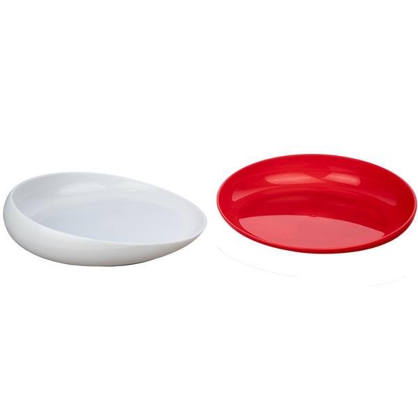 Homecraft Round Scoop Dish, Red