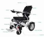Air Hawk Lightweight & Foldable Electric Wheelchair: Heavy-Duty, Compact, Motorised Wheelchair