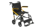 Super Light Transport Wheelchair – Folding Frame, Padded Armrests, 9.4kg Lightweight Design