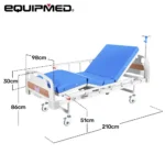 Equipmed 4 Function Manual Medical Bed australia