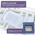 Equipmed 8 Function Electric Medical Bed – Adjustable Home Care Hospital Bed