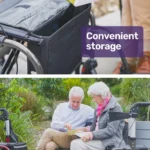 Equipmed SmartRoller 2-in-1 Rollator Wheelchair aus
